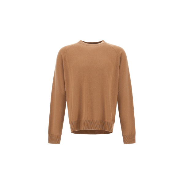 Herno Camel Sweater in Cashmere | Men's Knitwear | Luxury Shoes 