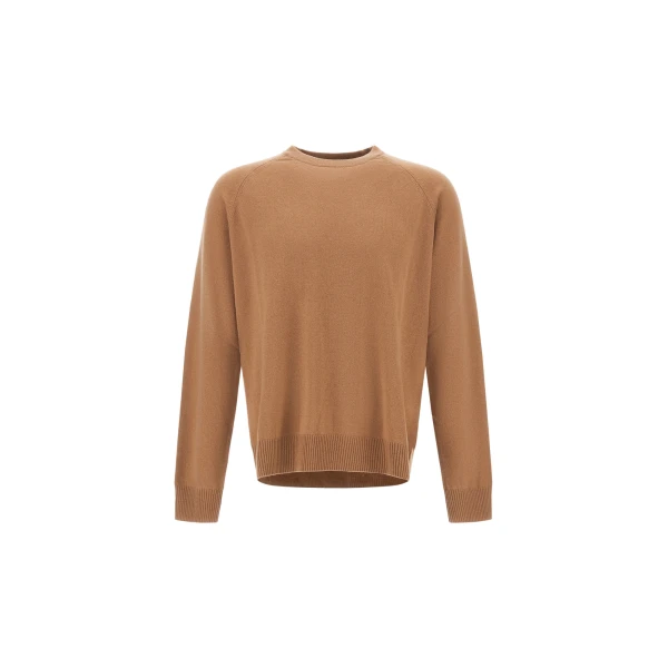 Herno Camel Sweater in Cashmere | Men's Knitwear | Luxury Shoes 