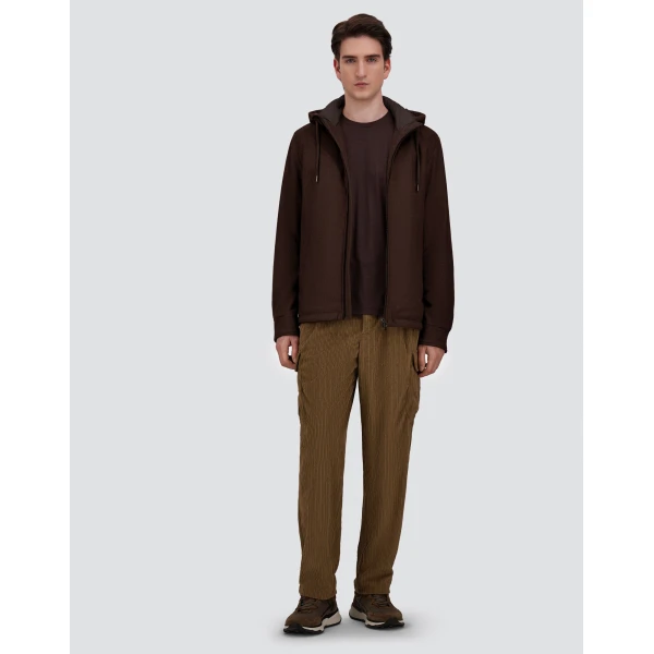 Herno Cashmere Cloth, Mohair and Suede-Effect Jacket in Dark Brown | Men's Jackets | Luxury Shoes 