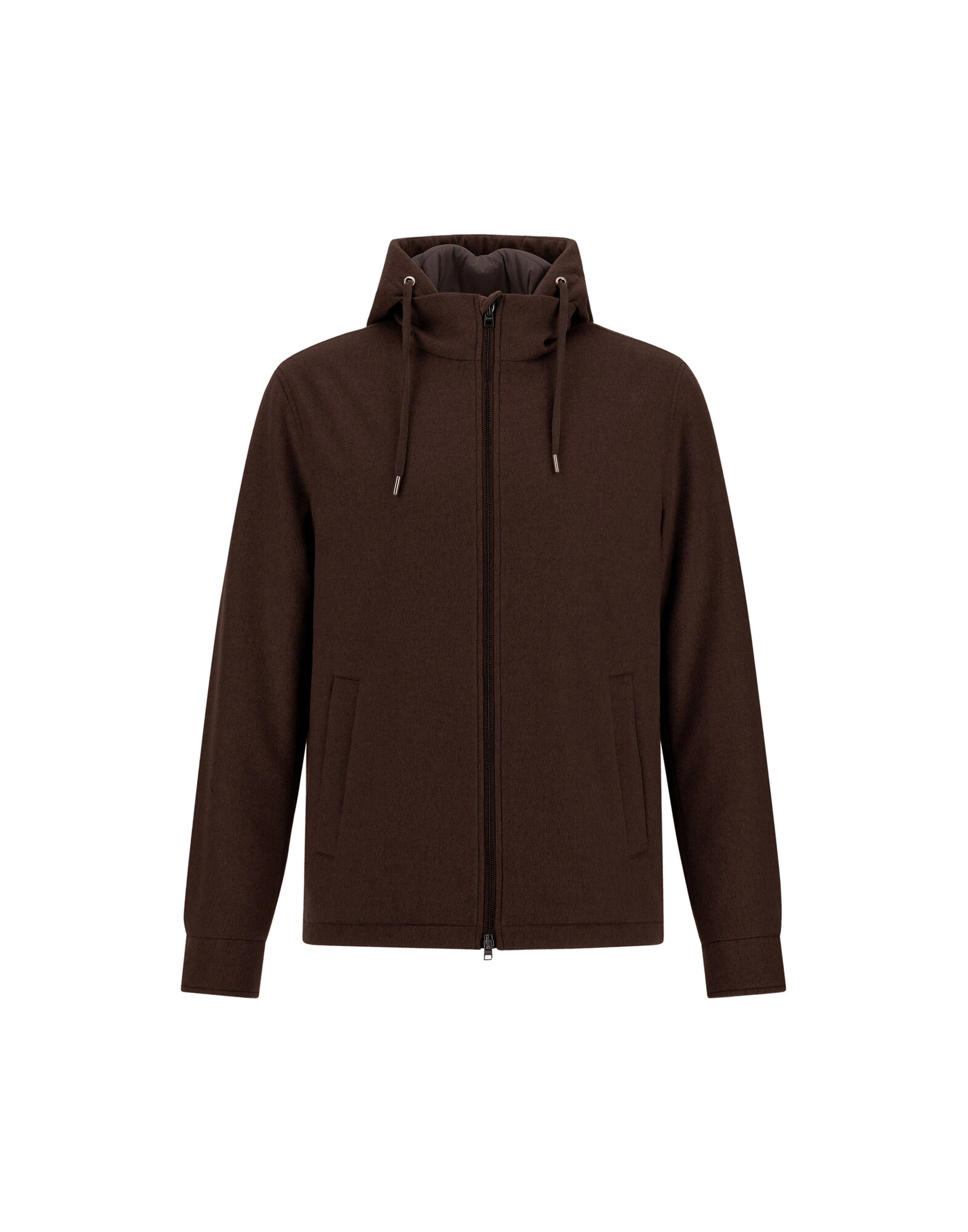 Herno Cashmere Cloth, Mohair and Suede-Effect Jacket in Dark Brown Herno Cashmere Cloth, Mohair and Suede-Effect Jacket in Dark Brown | Men's Jackets | Luxury Shoes