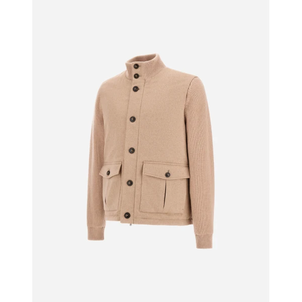Herno Cashmere and Mohair Cloth Jacket in Chantilly | Men's Jackets | Luxury Shoes 