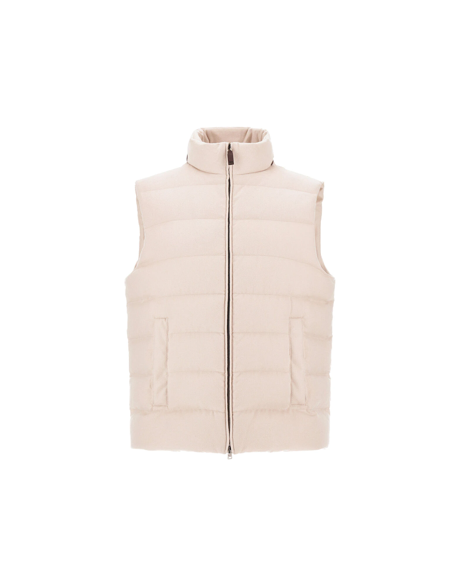 Herno Cashmere and Silk Vest with Monogram in Chantilly Herno Cashmere and Silk Vest with Monogram in Chantilly | Men's Jackets | Luxury Shoes