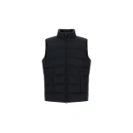 Herno Cashmere and Silk Vest with Monogram in Navy Blue | Men's Jackets | Luxury Shoes 