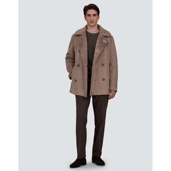 Herno Cashmere and Wool Bouclé Jumper in Light Taupe | Men's Knitwear | Luxury Shoes 