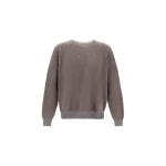 Herno Cashmere and Wool Bouclé Jumper in Light Taupe | Men's Knitwear | Luxury Shoes 