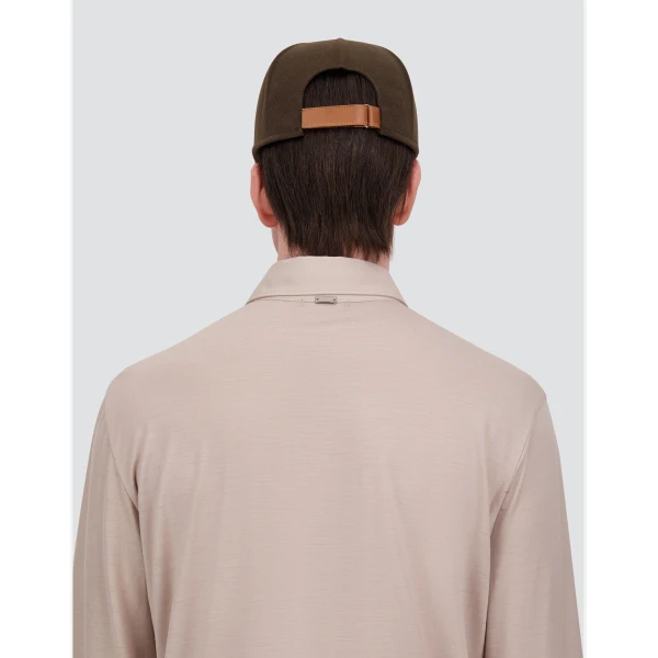 Herno Casual Wool Baseball Cap in Light Military | Men's Hats | Luxury Shoes 