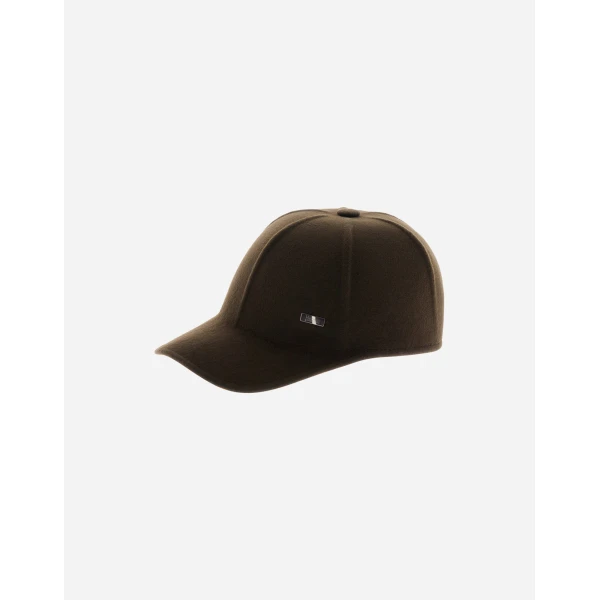 Herno Casual Wool Baseball Cap in Light Military | Men's Hats | Luxury Shoes 