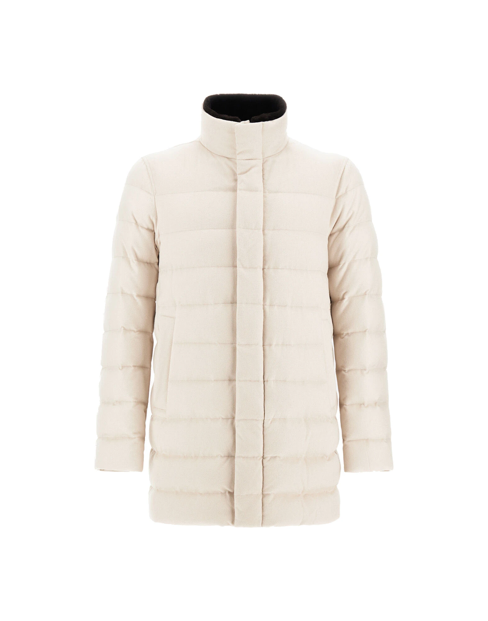 Herno Chantilly Carcoat in Cashmere, Silk and Monogram Herno Chantilly Carcoat in Cashmere, Silk and Monogram | Men's Coats | Luxury Shoes