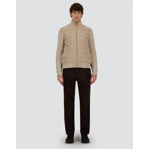 Herno Chantilly Resort Jacket in Wool-Blend Melange Flannel | Men's Jackets | Luxury Shoes 