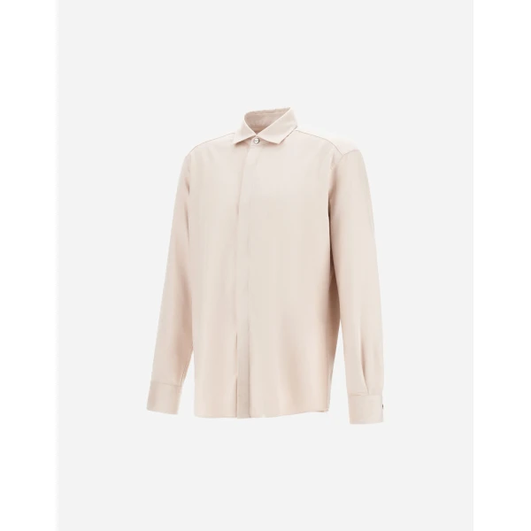 Herno Chantilly Resort Shirt in Cashmere and Silk | Men's Shirts | Luxury Shoes 