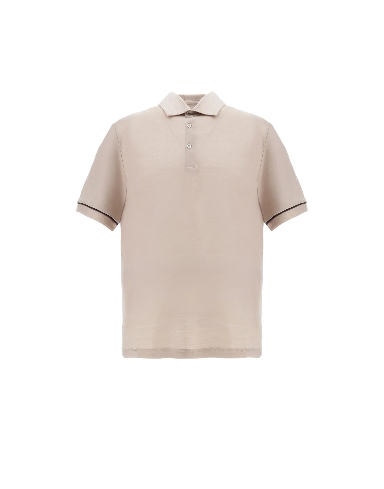 Herno Chantilly Resort Short-Sleeve Polo Shirt in Wool Jersey with a Shiny Finish Herno Chantilly Resort Short-Sleeve Polo Shirt in Wool Jersey with a Shiny Finish | Men's T-Shirts and Polos | Luxury Shoes