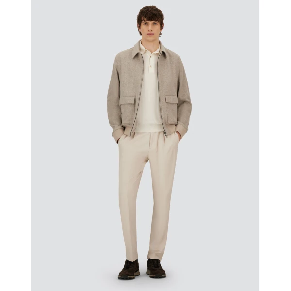 Herno Chantilly Resort Trousers in Cashmere and Silk | Men's Trousers | Luxury Shoes 