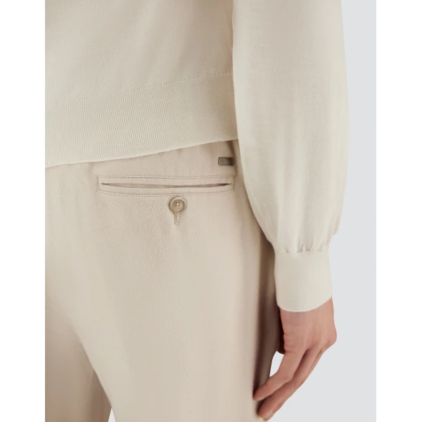 Herno Chantilly Resort Trousers in Cashmere and Silk | Men's Trousers | Luxury Shoes 