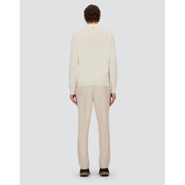 Herno Chantilly Resort Trousers in Cashmere and Silk | Men's Trousers | Luxury Shoes 