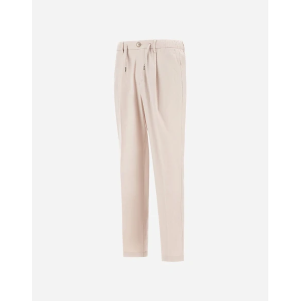 Herno Chantilly Resort Trousers in Cashmere and Silk | Men's Trousers | Luxury Shoes 
