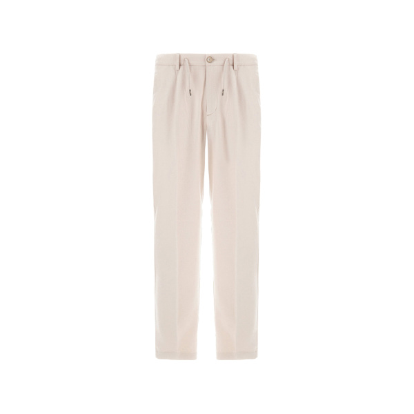 Herno Chantilly Resort Trousers in Cashmere and Silk | Men's Trousers | Luxury Shoes 