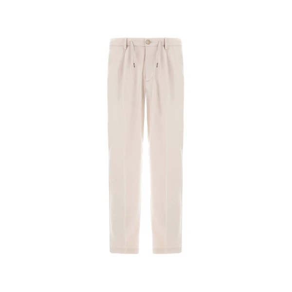 Herno Chantilly Resort Trousers in Cashmere and Silk | Men's Trousers | Luxury Shoes 
