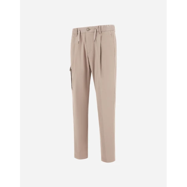 Herno Chantilly Resort Trousers in Stretch Cotton | Men's Trousers | Luxury Shoes 