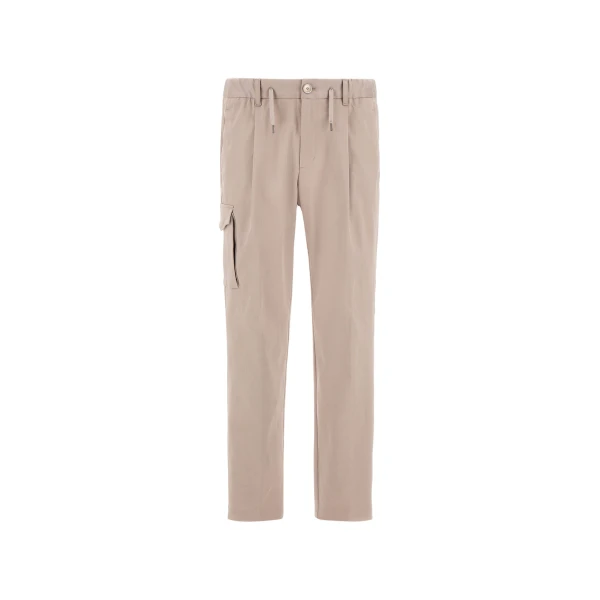 Herno Chantilly Resort Trousers in Stretch Cotton | Men's Trousers | Luxury Shoes 