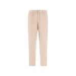 Herno Chantilly Resort Trousers in Wool-Blend Melange Flannel | Men's Trousers | Luxury Shoes 