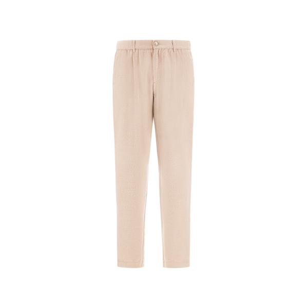 Herno Chantilly Resort Trousers in Wool-Blend Melange Flannel | Men's Trousers | Luxury Shoes 