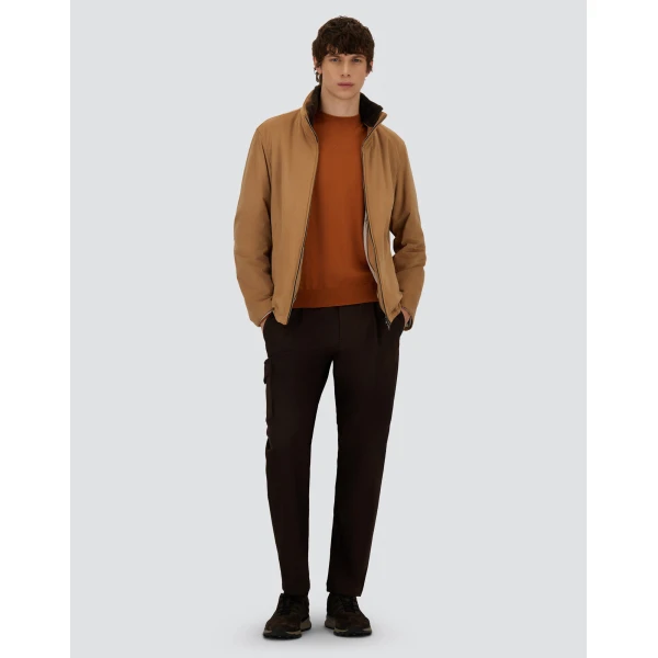 Herno Copper Resort Sweater in Wool and Silk | Men's Knitwear | Luxury Shoes 