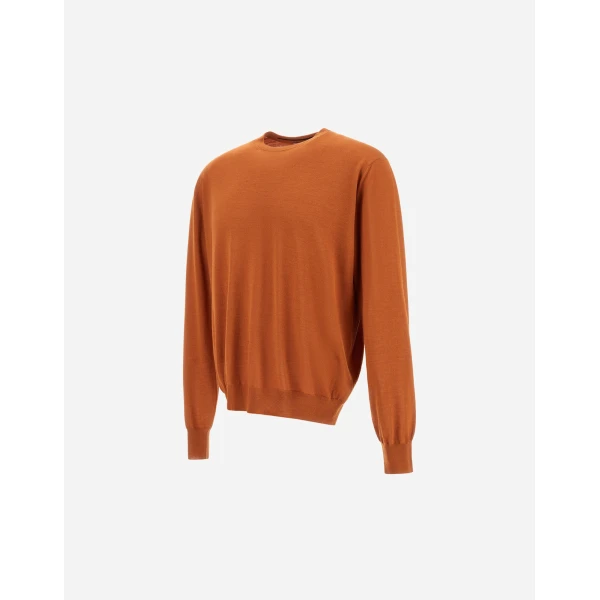 Herno Copper Resort Sweater in Wool and Silk | Men's Knitwear | Luxury Shoes 