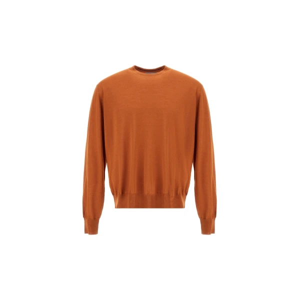 Herno Copper Resort Sweater in Wool and Silk | Men's Knitwear | Luxury Shoes 