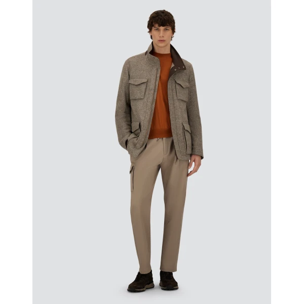 Herno Copper Resort T-Shirt in Wool and Silk Knit | Men's T-Shirts and Polos | Luxury Shoes 