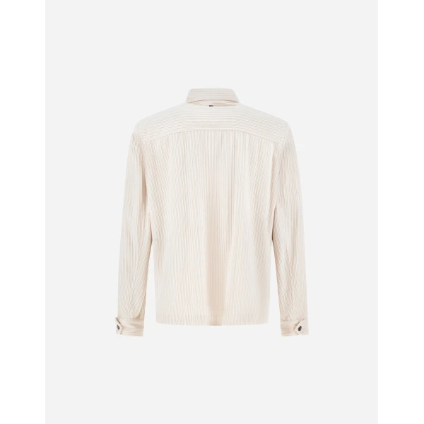 Herno Corduroy Shacket in Ivory | Men's Jackets | Luxury Shoes 