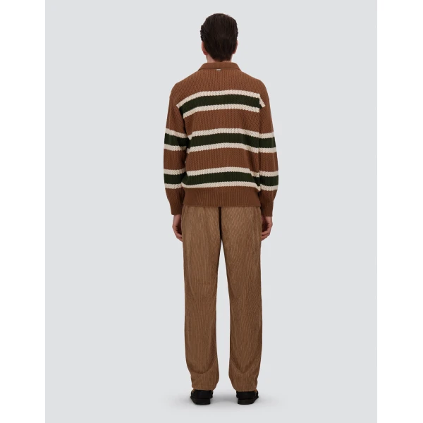 Herno Corduroy Trousers in Camel | Men's Trousers | Luxury Shoes 