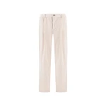 Herno Corduroy Trousers in Ivory | Men's Trousers | Luxury Shoes 