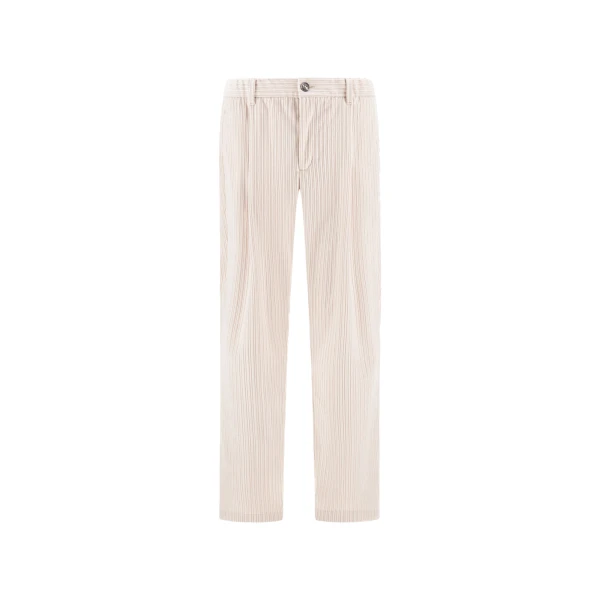 Corduroy Trousers in Ivory