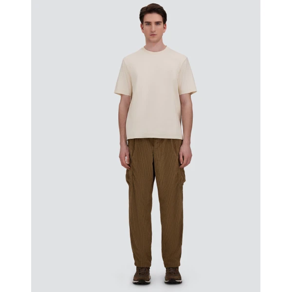 Herno Cotton and Cashmere Double Piqué T-Shirt in White | Men's T-Shirts and Polos | Luxury Shoes 
