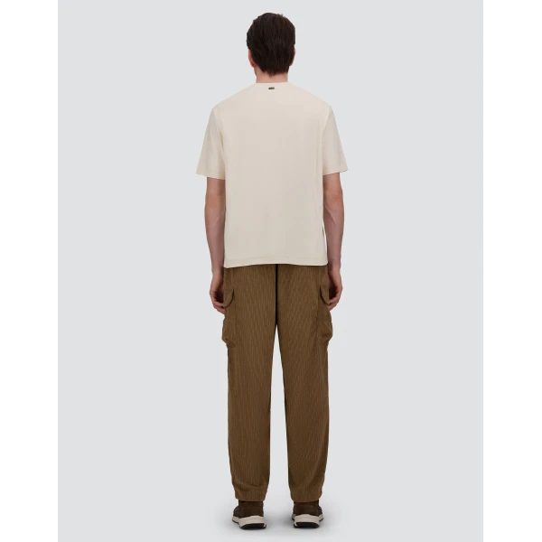 Herno Cotton and Cashmere Double Piqué T-Shirt in White | Men's T-Shirts and Polos | Luxury Shoes 
