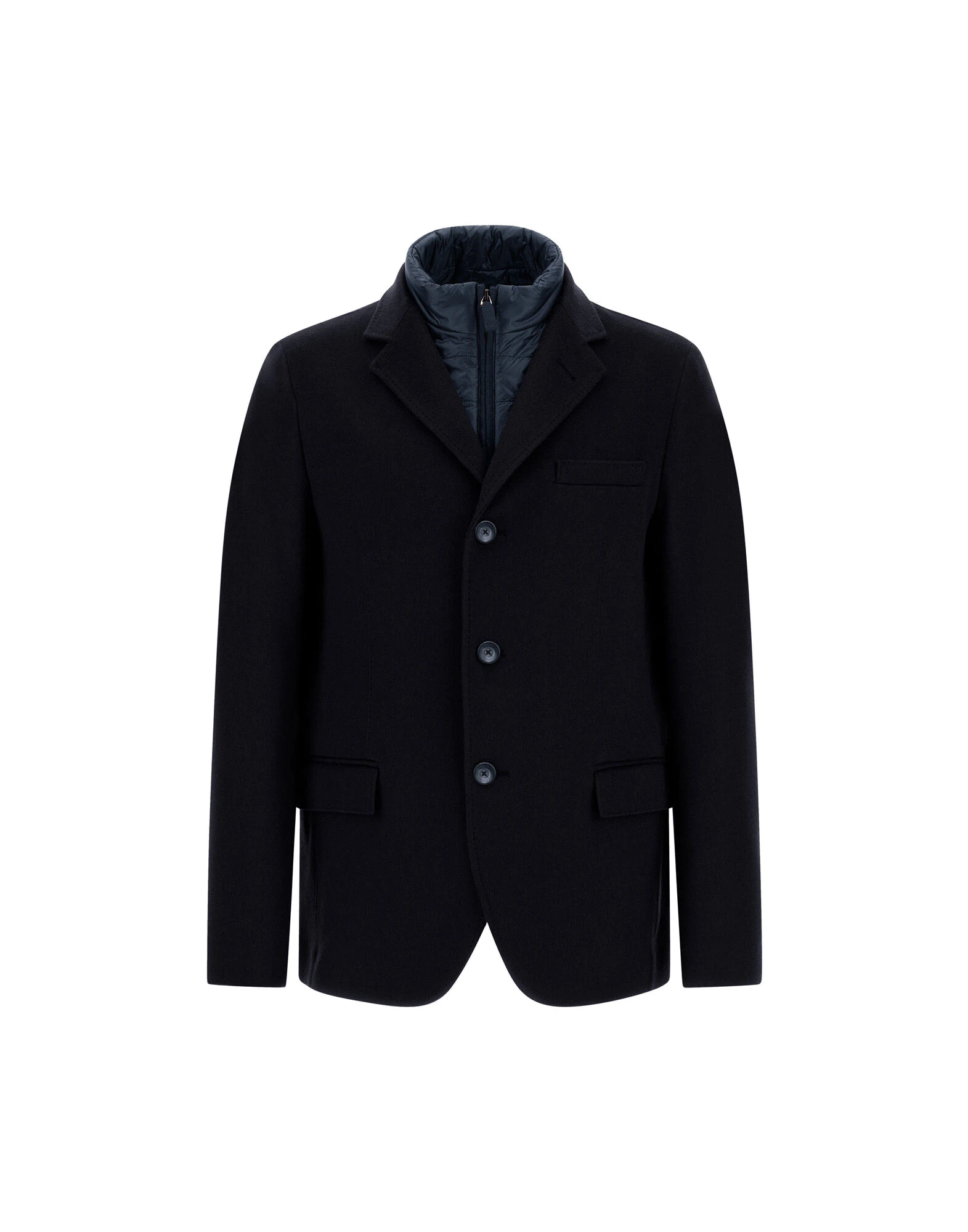 Herno Dark Blue Blazer in Pure Cashmere and Nylon Ultralight Herno Dark Blue Blazer in Pure Cashmere and Nylon Ultralight | Men's Jackets | Luxury Shoes