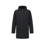 Herno Dark Blue Resort Parka in 4-Way Stretch Nylon | Men's Coats | Luxury Shoes 