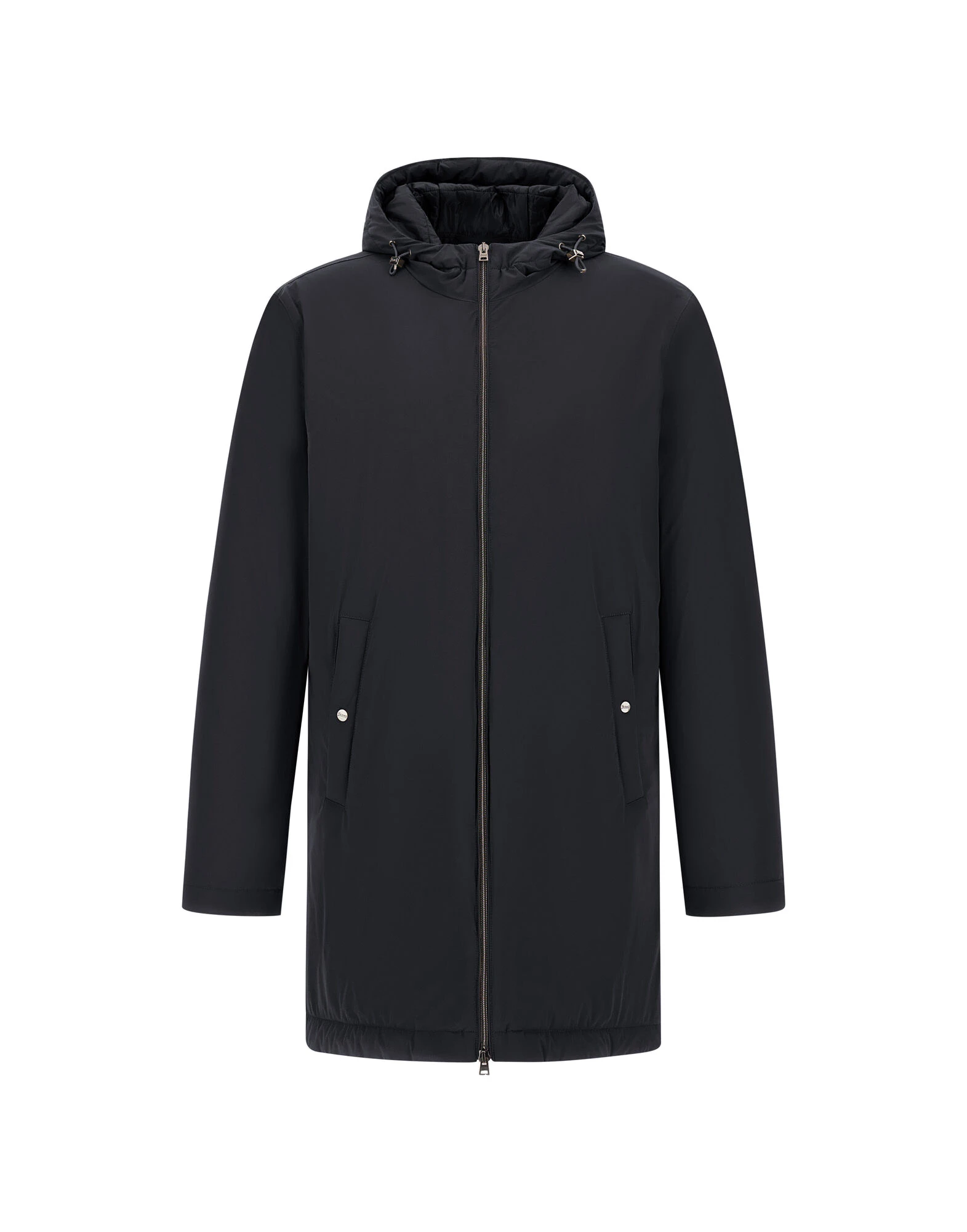 Herno Dark Blue Resort Parka in 4-Way Stretch Nylon Herno Dark Blue Resort Parka in 4-Way Stretch Nylon | Men's Coats | Luxury Shoes