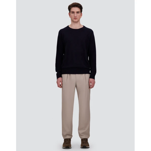 Herno Dark Blue Sweater in Cashmere | Men's Knitwear | Luxury Shoes 