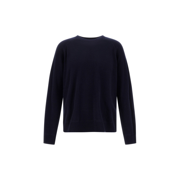Herno Dark Blue Sweater in Cashmere | Men's Knitwear | Luxury Shoes 