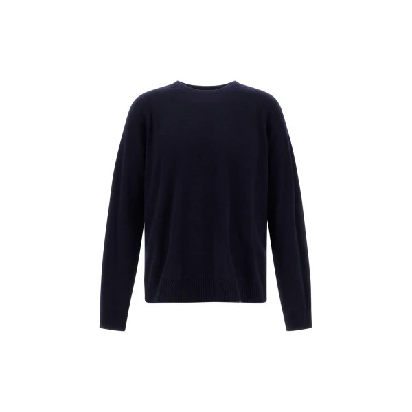 Herno Dark Blue Sweater in Cashmere | Men's Knitwear | Luxury Shoes 