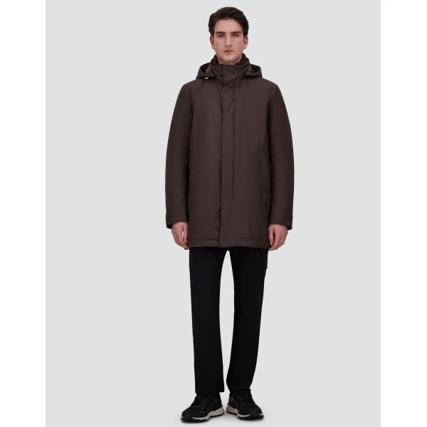 Herno Dark Brown Jacket in New Business and Nylon Ultralight | Men's Jackets | Luxury Shoes 