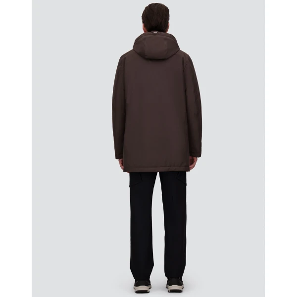 Herno Dark Brown Jacket in New Business and Nylon Ultralight | Men's Jackets | Luxury Shoes 
