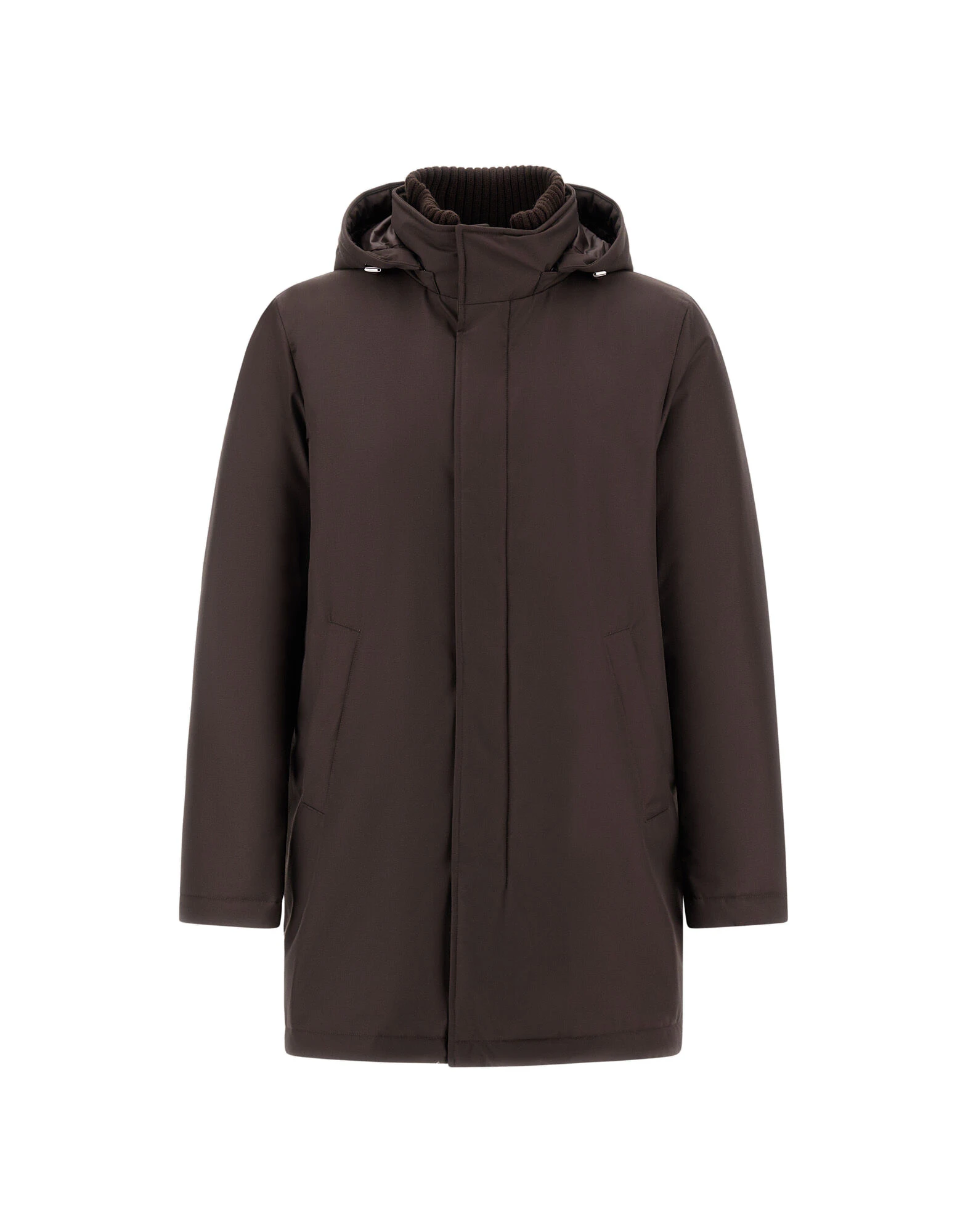 Herno Dark Brown Jacket in New Business and Nylon Ultralight Herno Dark Brown Jacket in New Business and Nylon Ultralight | Men's Jackets | Luxury Shoes