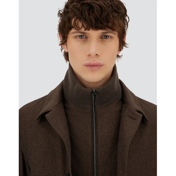 Herno Dark Brown Resort Blazer in Cashmere and Silk | Men's Jackets | Luxury Shoes 