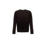 Herno Dark Brown Resort Sweater in Wool and Silk | Men's Knitwear | Luxury Shoes 