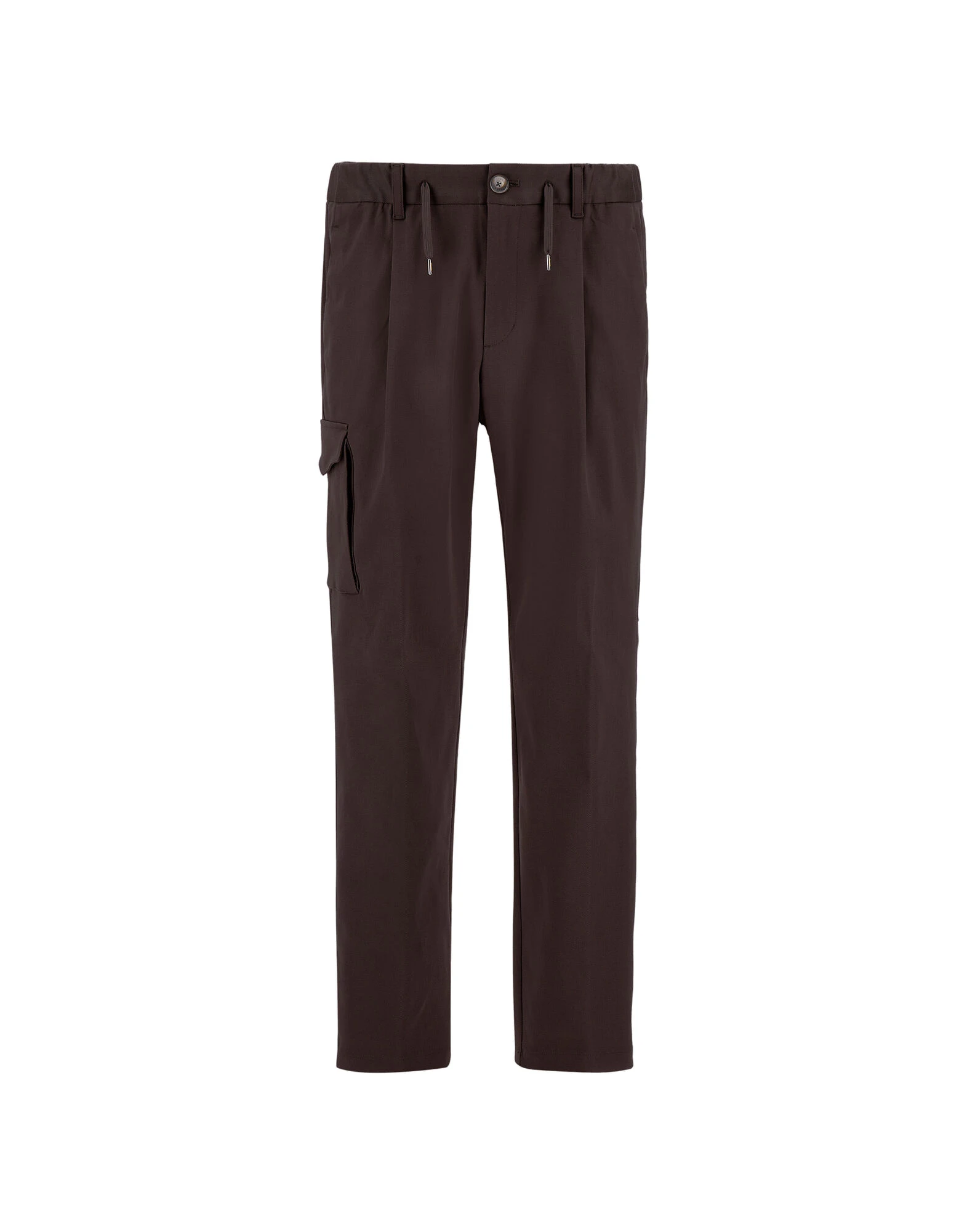 Herno Dark Brown Resort Trousers in Stretch Cotton Herno Dark Brown Resort Trousers in Stretch Cotton | Men's Trousers | Luxury Shoes