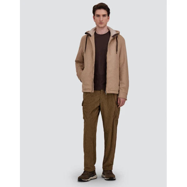 Herno Dark Brown T-Shirt in Wool Jersey | Men's T-Shirts and Polos | Luxury Shoes 