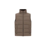 Herno Dark Taupe Vest in Arendelle and Monogram | Men's Jackets | Luxury Shoes 