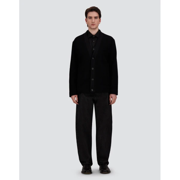 Herno Double Wool Twill Jacket in Black | Men's Jackets | Luxury Shoes 